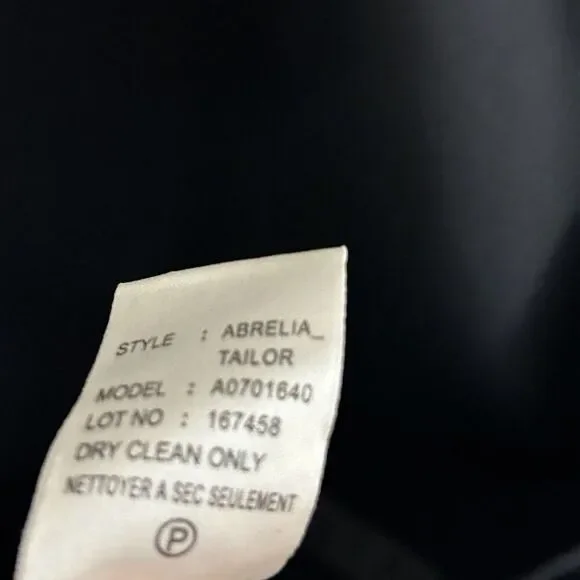 New Theory Abrelia Tailor Wool Shift Dress Size 12 Cowl Neck Pockets Sleeveless - Picture 9 of 11